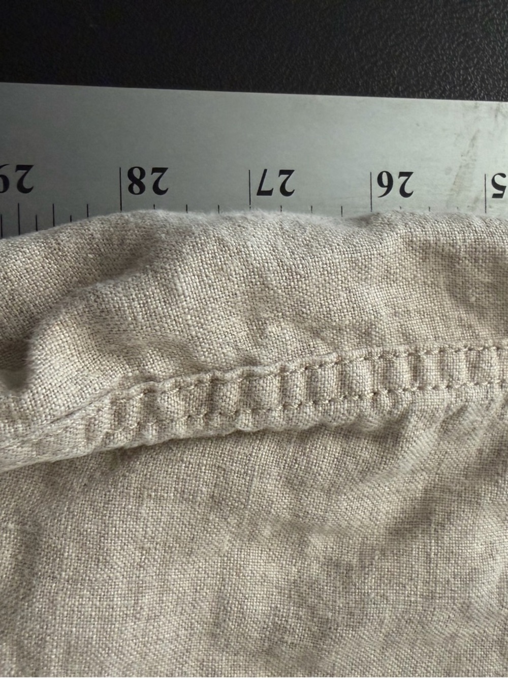 Black Brown 1826 Men’s Linen Pants W36 L32 Beige Tan Dress Casual Summer - Picture 3 of 6